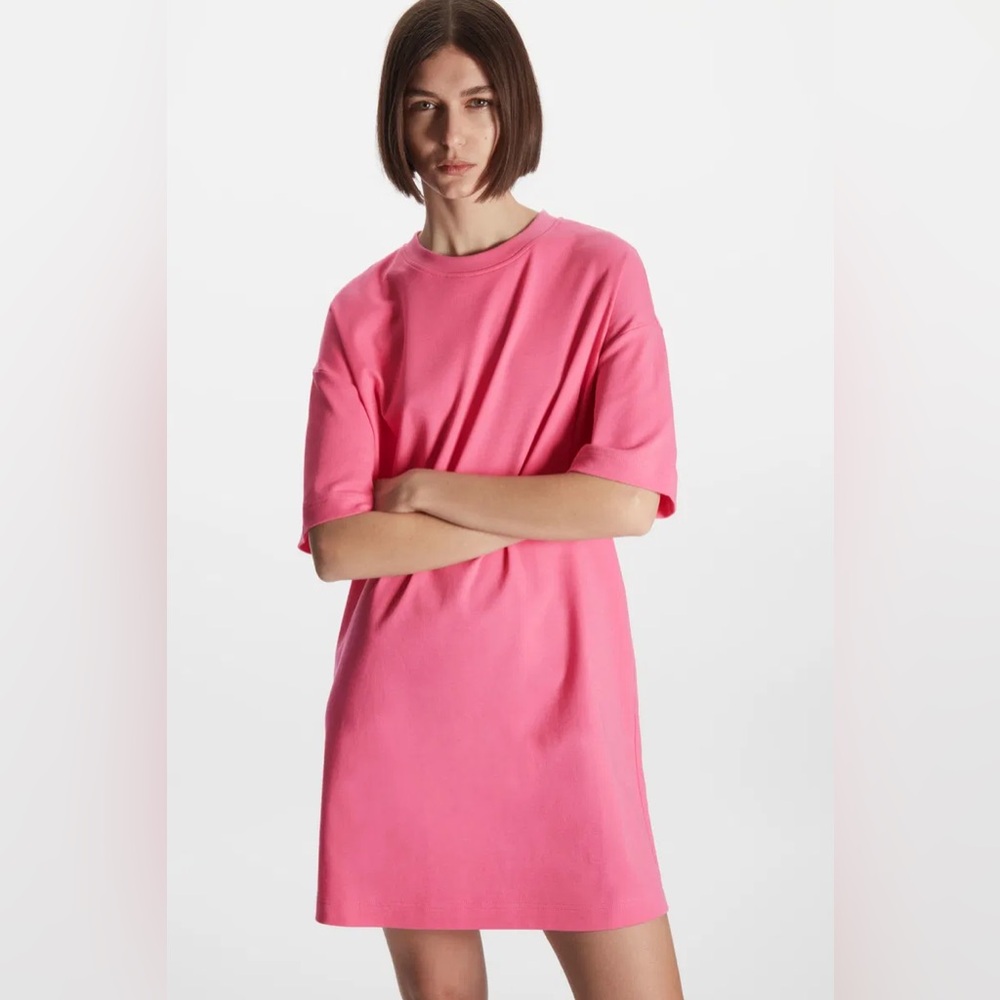 COS Pink Casual T-Shirt Dress